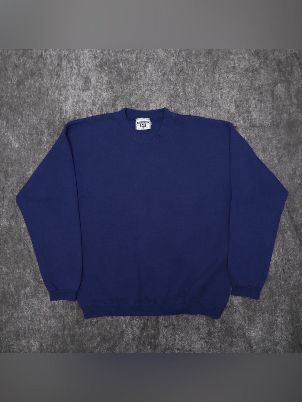Vintage Lee Heavyweight Crewneck Sweatshirt Navy Blue Size L Made in USA